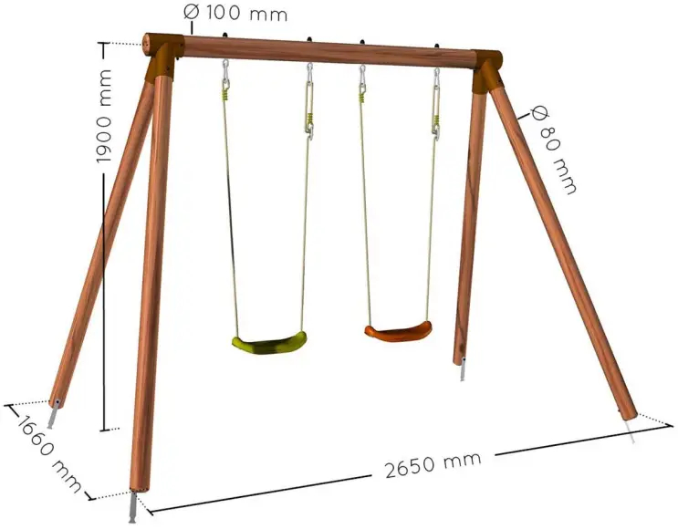 Zweisitzer-Schaukel, Modell Trilli